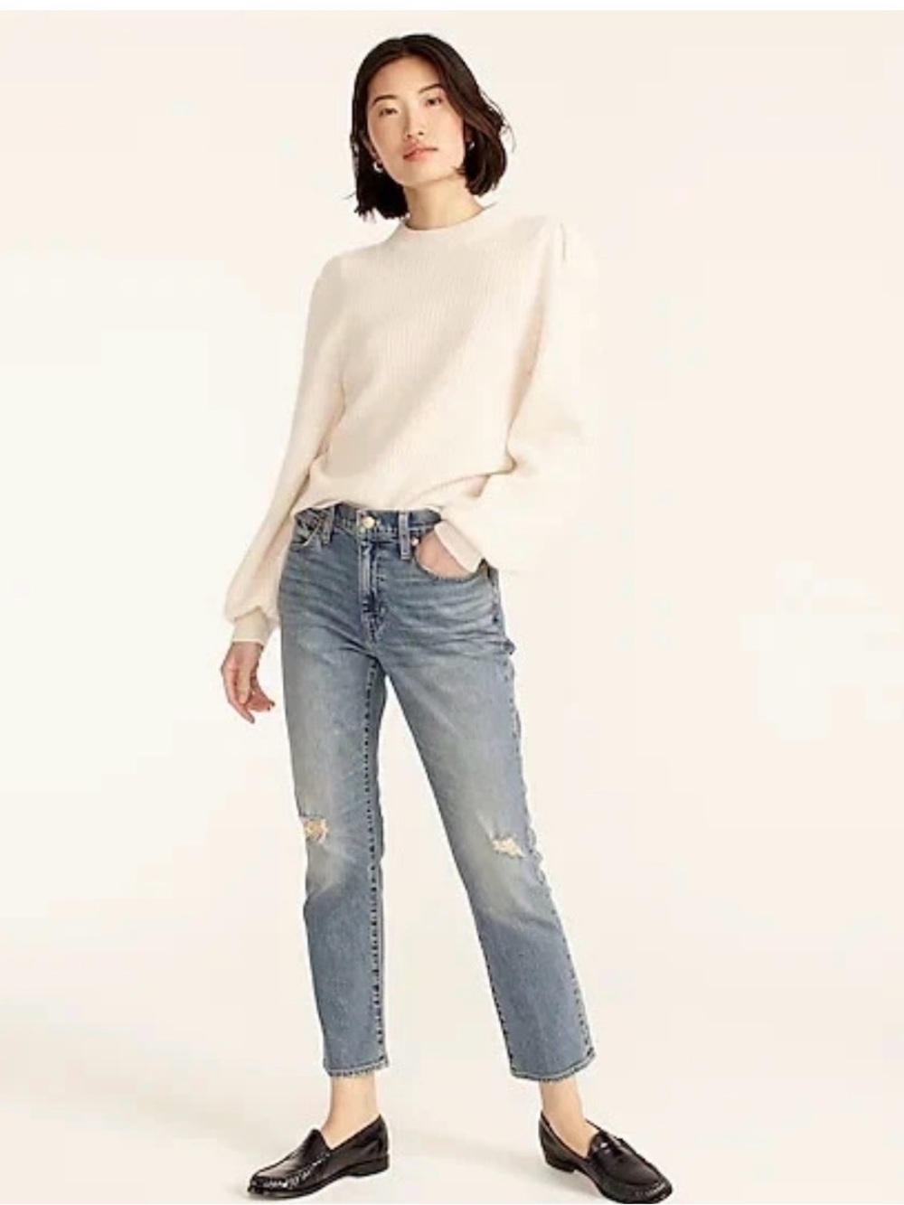 J Crew Slim Boyfriend Jean in Tinted Indigo Wash Blue Size 29